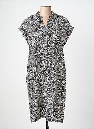 Rochie midi mâneci scurte mâneci scurte negru STREET ONE femeie