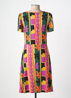 Rochie midi mâneci scurte mâneci scurte roz PRINCESSE NOMADE femeie