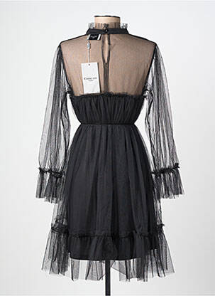 Rochie midi croială fluidă mâneci lungi negru CHOKLATE femeie