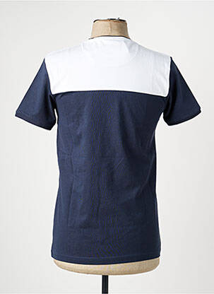 Tricou broderie mâneci scurte albastru CAMBERABERO bărbat