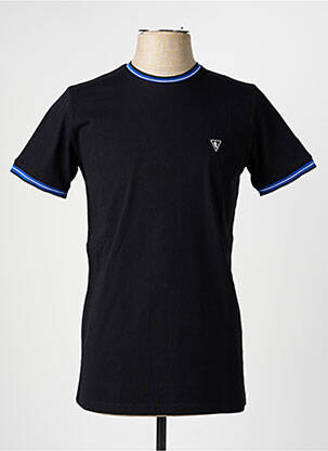 Tricou broderie mâneci scurte negru CAMBERABERO bărbat