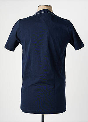 Tricou broderie mâneci scurte albastru CAMBERABERO bărbat