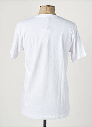 Tricou croială cambrată mâneci scurte alb CAMBERABERO bărbat