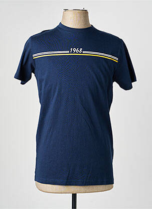 Tricou croială cambrată mâneci scurte albastru CAMBERABERO bărbat