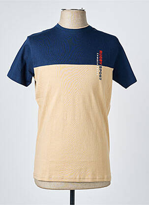 Tricou croială cambrată mâneci scurte albastru CAMBERABERO bărbat