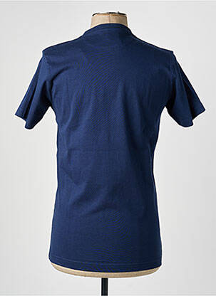 Tricou broderie mâneci scurte albastru CAMBERABERO bărbat