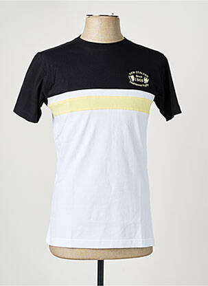 Tricou broderie mâneci scurte negru CAMBERABERO bărbat