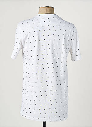 Tricou croială cambrată mâneci scurte alb CAMBERABERO bărbat