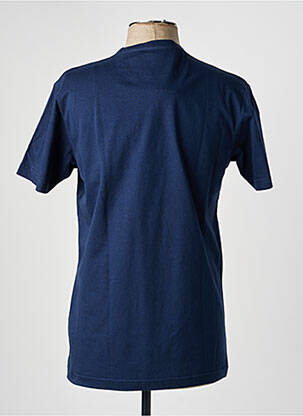 Tricou broderie mâneci scurte albastru CAMBERABERO bărbat