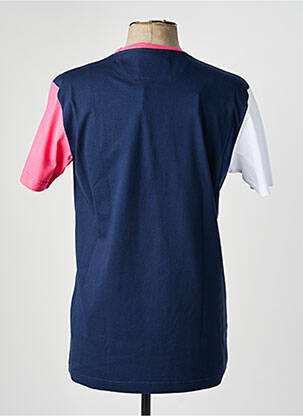 Tricou broderie mâneci scurte albastru CAMBERABERO bărbat