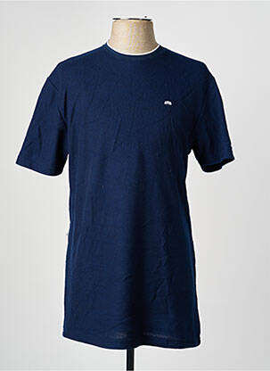 Tricou broderie mâneci scurte albastru CAMBERABERO bărbat