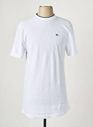 Tricou broderie mâneci scurte alb CAMBERABERO bărbat