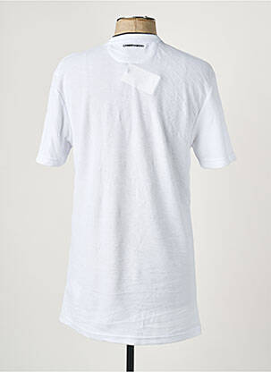 Tricou broderie mâneci scurte alb CAMBERABERO bărbat