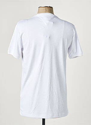 Tricou broderie mâneci scurte alb CAMBERABERO bărbat