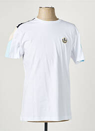 Tricou broderie mâneci scurte alb CAMBERABERO bărbat