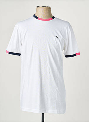 Tricou broderie mâneci scurte alb CAMBERABERO bărbat
