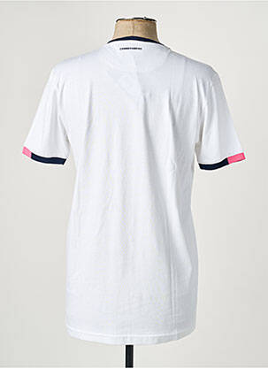 Tricou broderie mâneci scurte alb CAMBERABERO bărbat
