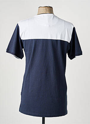 Tricou broderie mâneci scurte albastru CAMBERABERO bărbat