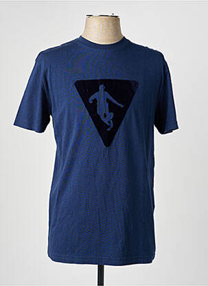 Tricou croială cambrată mâneci scurte albastru CAMBERABERO bărbat