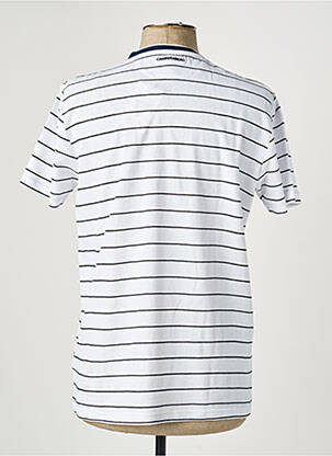Tricou broderie mâneci scurte albastru CAMBERABERO bărbat