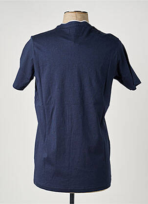 Tricou broderie mâneci scurte albastru CAMBERABERO bărbat