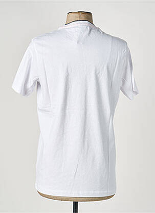 Tricou broderie mâneci scurte alb CAMBERABERO bărbat