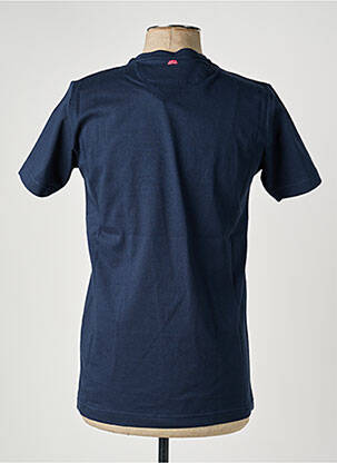 Tricou broderie mâneci scurte albastru CAMBERABERO bărbat