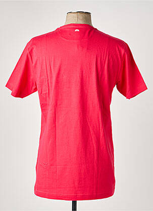 Tricou broderie mâneci scurte roz CAMBERABERO bărbat