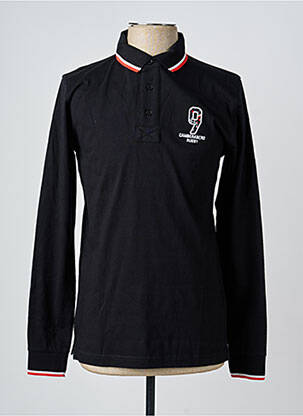 Polo mâneci lungi mâneci lungi negru CAMBERABERO bărbat