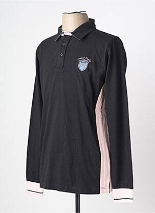 Polo mâneci lungi mâneci lungi negru CAMBERABERO bărbat