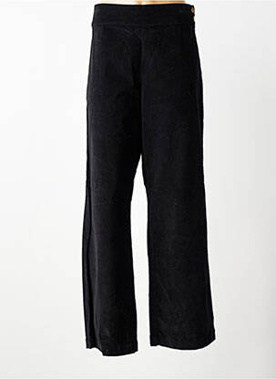 Pantalon larg închidere cu fermoar lateral talie înaltă negru PRINCESSE NOMADE femeie