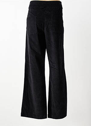 Pantalon larg închidere cu fermoar lateral talie înaltă negru PRINCESSE NOMADE femeie