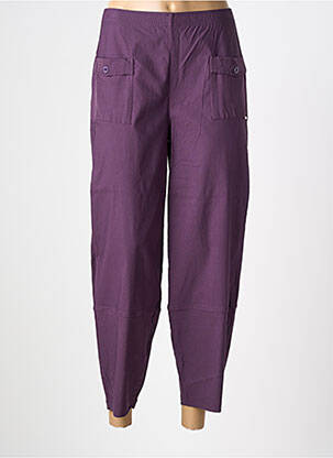 Pantalon 7/8 elasticitate mărime normală violet MALOKA femeie