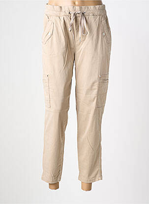 Pantalon 7/8 elasticitate mărime normală bej STREET ONE femeie