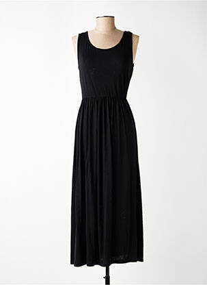 Rochie lungă fără mâneci fără mâneci negru 3S. X RÉÉDITION 1981 femeie