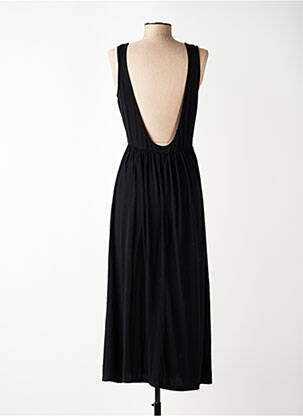 Rochie lungă fără mâneci fără mâneci negru 3S. X RÉÉDITION 1981 femeie