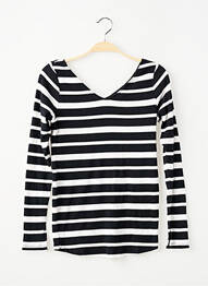 Tricou / top maternitate guler în v negru H&M femeie