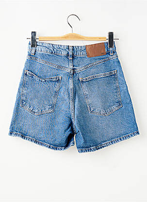 Șort țesătură denim talie înaltă albastru ZARA femeie
