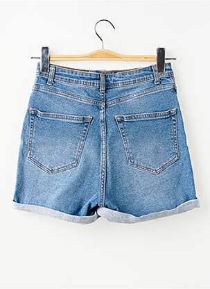 Șort țesătură denim talie înaltă albastru KIABI femeie