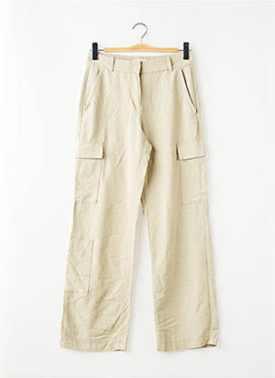 Pantalon drept țesătură crep mărime normală verde H&M femeie