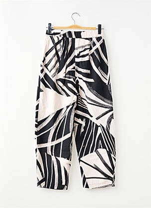 Pantalon drept țesătură poplin talie înaltă negru H&M femeie