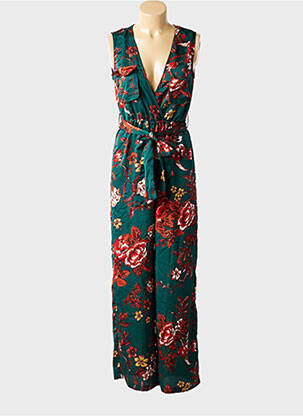 Salopetă-pantalon țesătură crep fără mâneci verde PRETTY LITTLE THING femeie