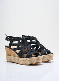 Espadrile închidere cu buclă(e) toc de 7 la 9 cm negru MANO femeie