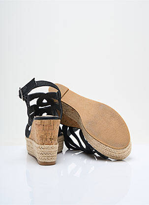 Espadrile închidere cu buclă(e) toc de 7 la 9 cm negru MANO femeie