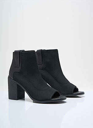 Botine/ghete toc pătrat toc de 7 la 9 cm negru UNITED COLORS OF BENETTON femeie