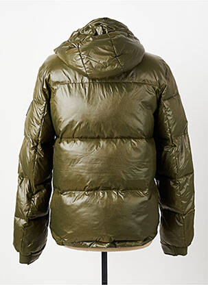 Geacă matlasată buzunare cu glugă verde DAYTONA bărbat