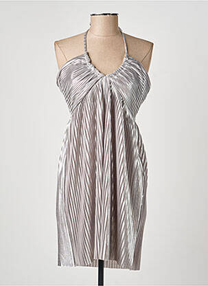 Rochie scurtă fără mâneci fără mâneci argintiu THE LOVER'S LOVER femeie