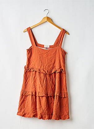 Rochie scurtă fără mâneci fără mâneci maro KOUKA femeie