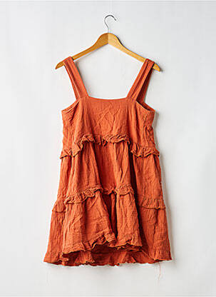 Rochie scurtă fără mâneci fără mâneci maro KOUKA femeie
