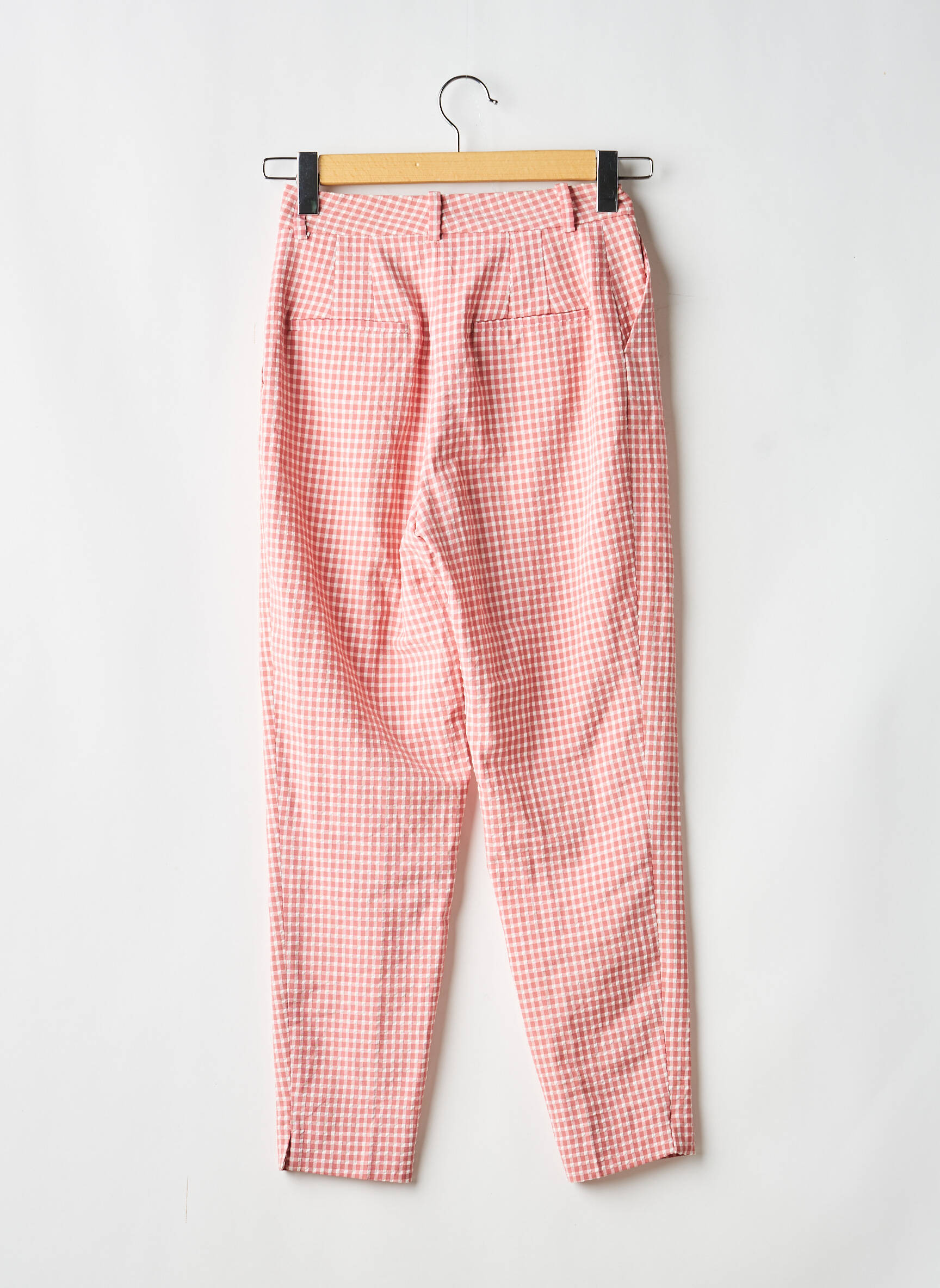 Pantalon drept elasticitate mărime normală roșu ZARA femeie